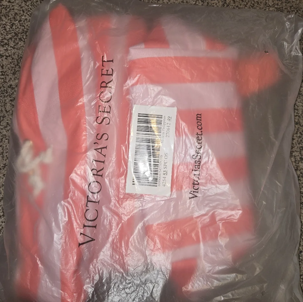 Victoria's Secret NEW Striped Beach Cooler Backpack